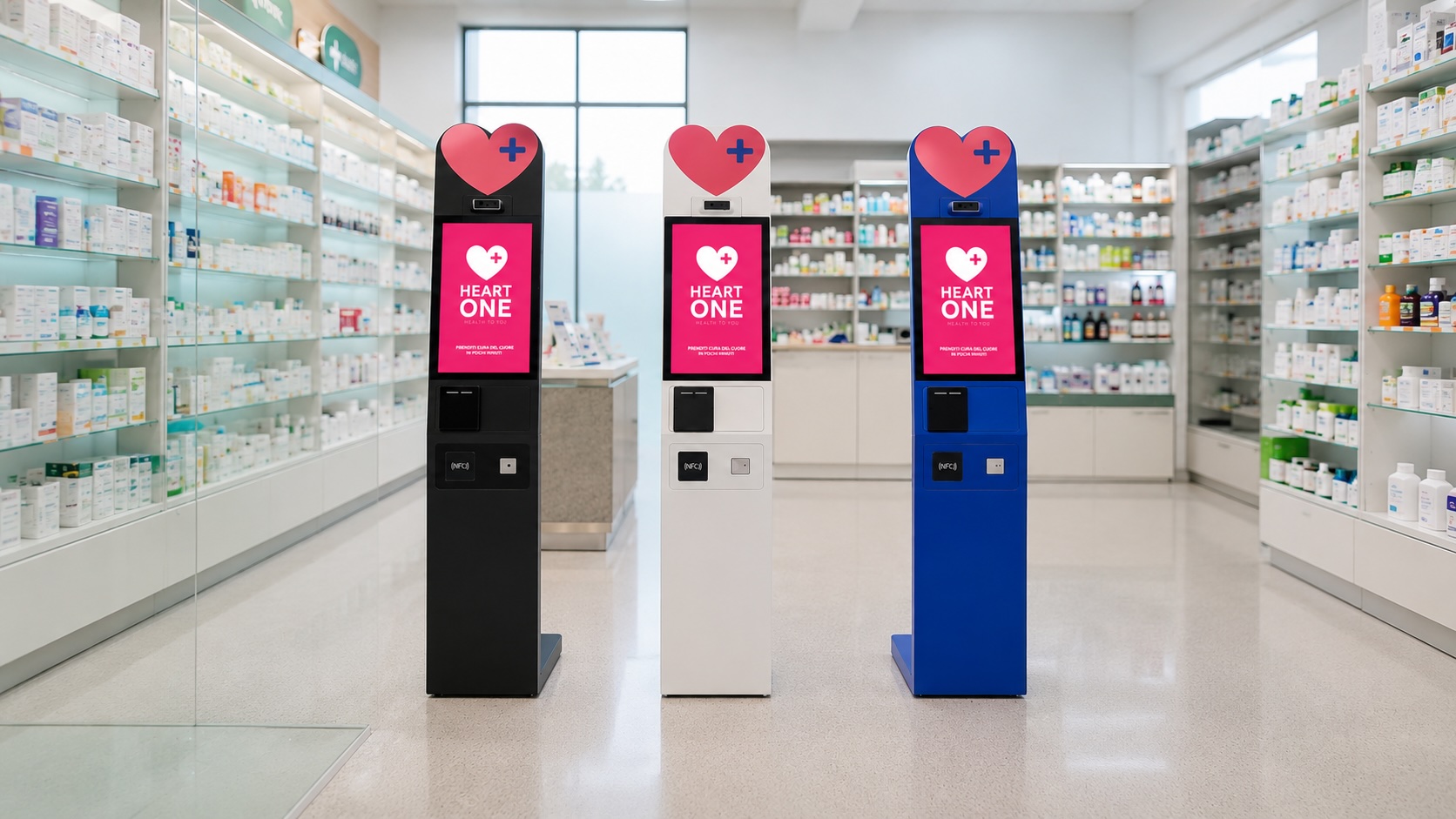 HeartONE totem in farmacia